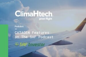 Banner reading ClimaHtech CEO Mel Courtney Features on The SAF Podcast